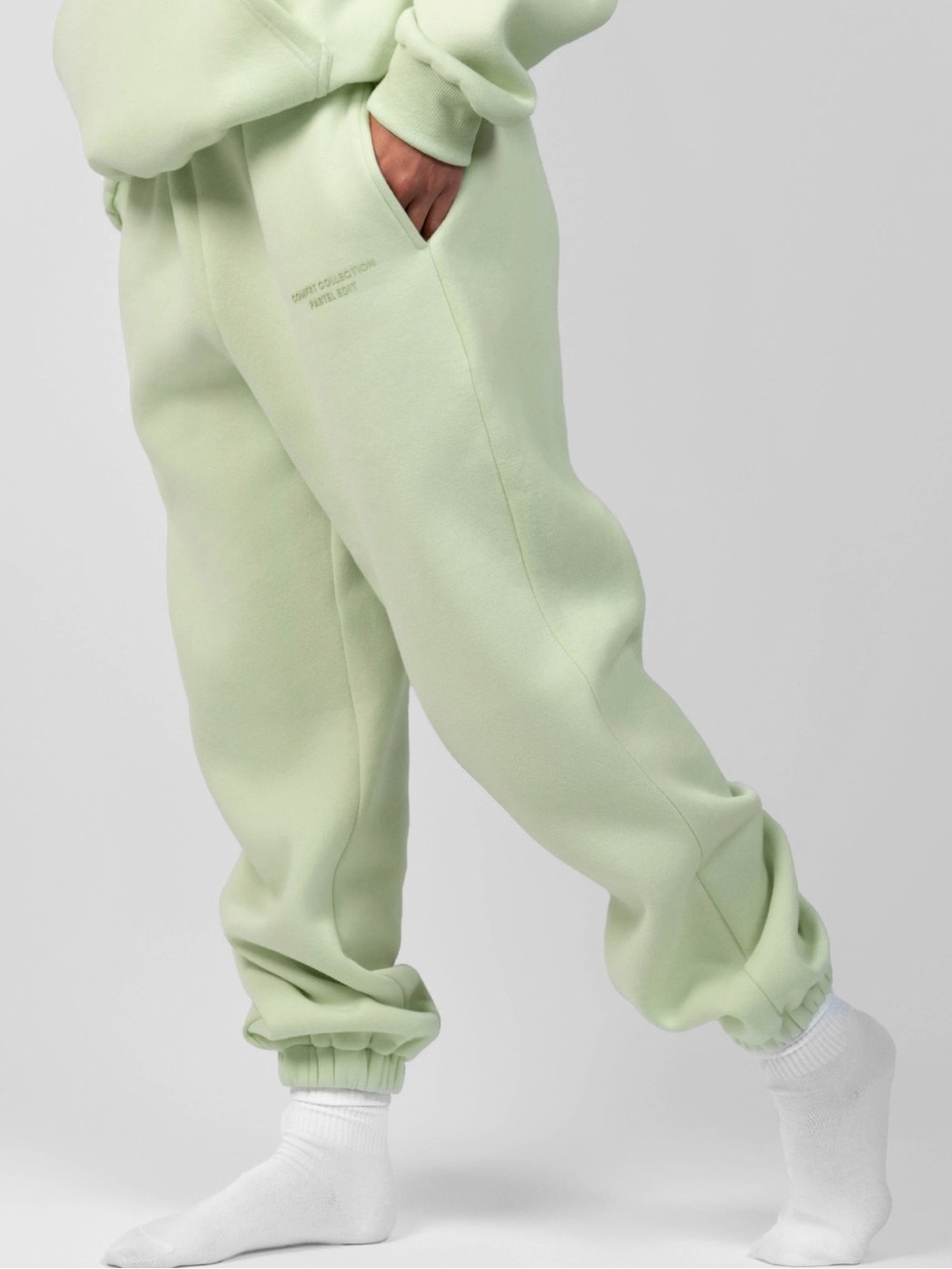NWT Comfrt Pastel Collection Honeydew Sweatpants M - Picture 5 of 6